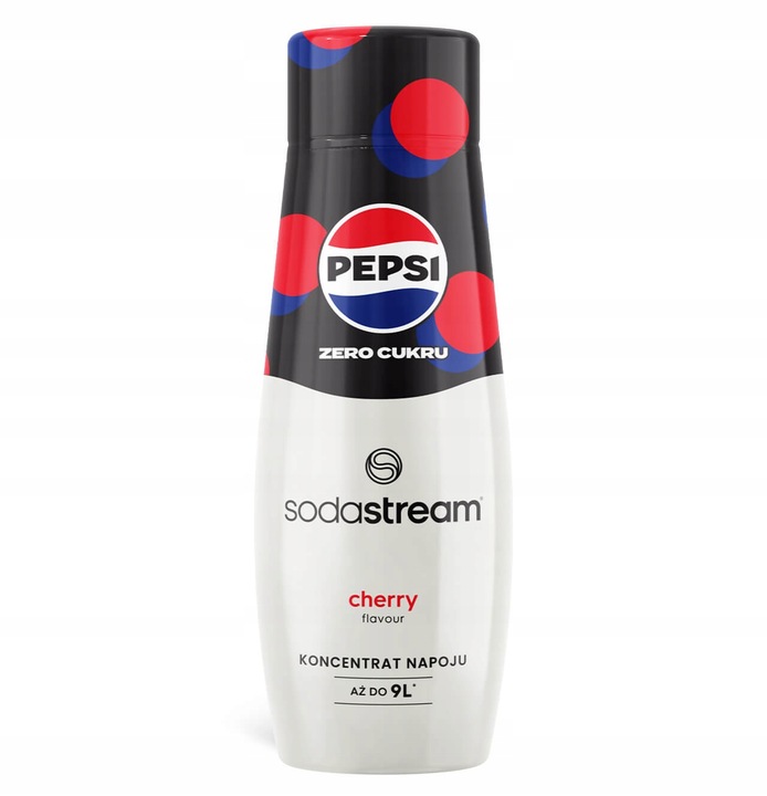Syrop koncentrat do gazowania wody SodaStream Pepsi Cherry Zero Cukru
