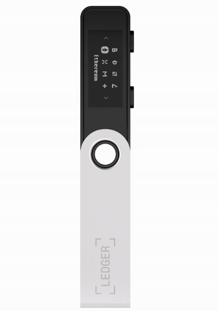 Portfel Ledger nano S PLUS wallet kryptowaluty BTC ETH XRP ADA SOL DOGE XLM
