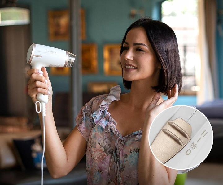 SUSZARKA DO WŁOSÓW MAŁA SKŁADANA MOCNA PODRÓŻNA ZIMNY NAWIEW KONCENTRATOR