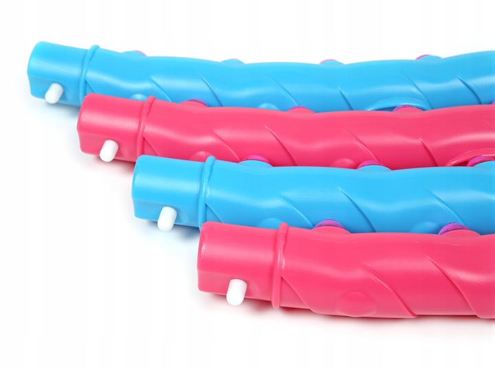 HULA HOP ODCHUDZAJĄCE Z WYPUSTKAMI OBCIĄŻNIKIEM KULKAMI SKŁADANE KOŁO 108cm