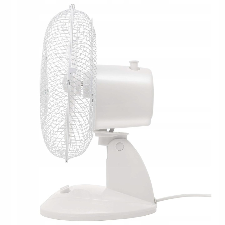 WENTYLATOR BIURKOWY WIATRAK STOJĄCY BIUROWY CICHY MOCNY BIAŁY MAŁY 3 TRYBY