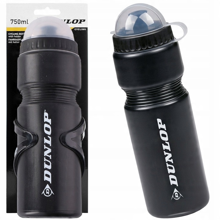 BIDON ROWEROWY z UCHWYTEM KOSZYKIEM 750ML DUNLOP