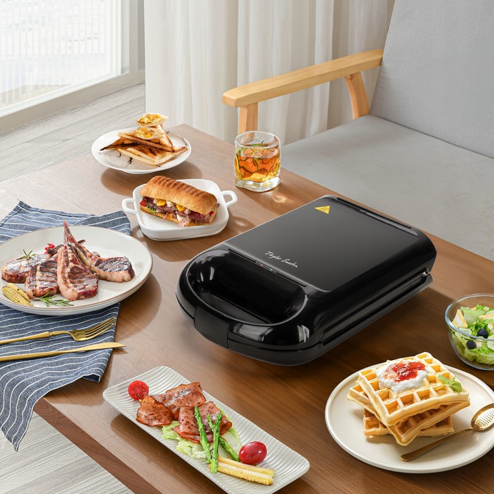 OPIEKACZ DO KANAPEK TOSTER GOFROWNICA PANINI 3W1 1200W Taylor Swoden