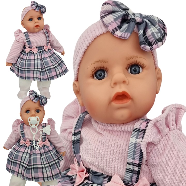 LALKA BOBAS MÓWI I ŚPIEWA PO POLSKU 45CM+SMOCZEK_368