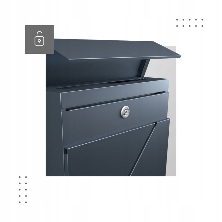 Skrzynka na listy pocztowa Mark Adler Post 3.0 Antracyt