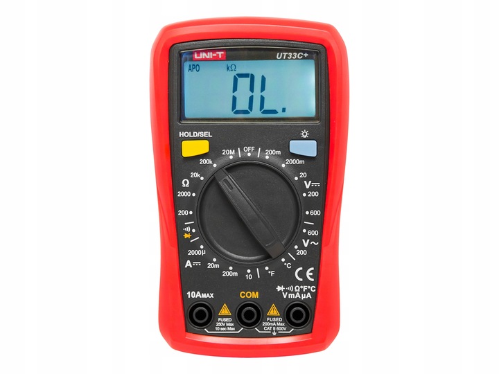 PROFESJONALNY MIERNIK CYFROWY MULTIMETR PRĄDU NAPIĘCIA LCD UNI-T