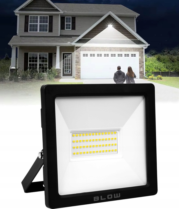 HALOGEN LAMPA ROBOCZA LED NAŚWIETLACZ REFLEKTOR ZEWNĘTRZNY 50W IP65