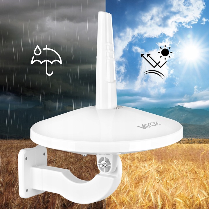 ANTENA DVBT2 DO TV NAZIEMNEJ DOOKÓLNA COMBO VHF UHF 4K LTE Digital720 VAYOX