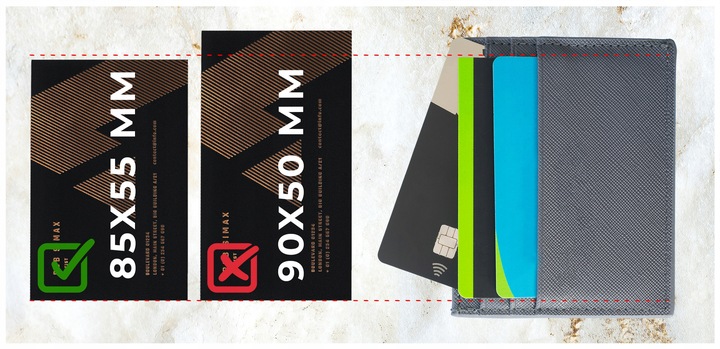 Wizytówki DRUK z projekt Canva 300 szt GRUBE 350g