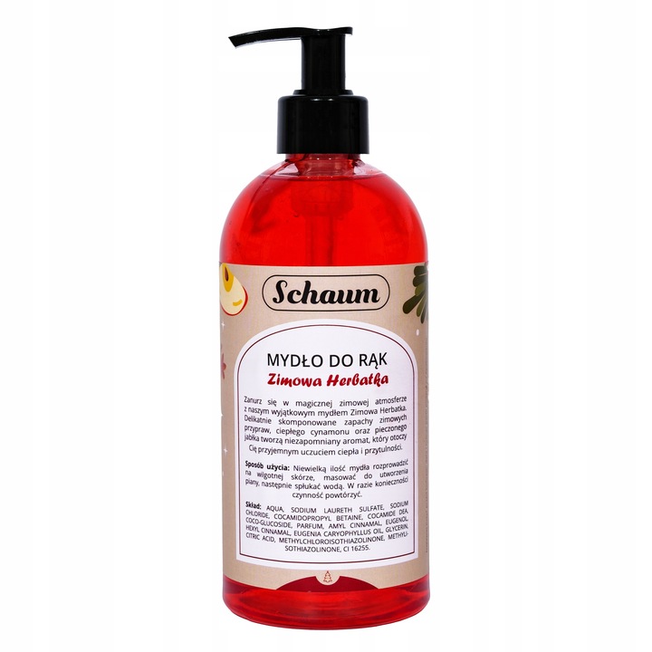 Mydło w płynie do rąk KREMOWE Wydajne Jabłko Cynamon Jesienne Zimowe 500ml