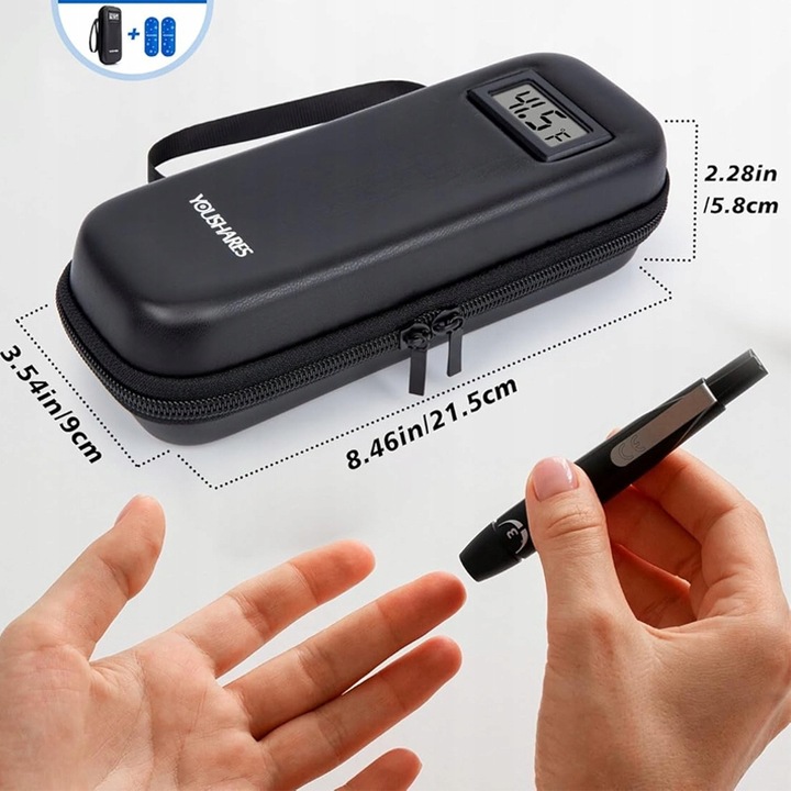 PODRÓŻNA TORBA NA LEKI TERMICZNA TERMOIZOLACYJNA+żelowy wkład 2szt insulinę