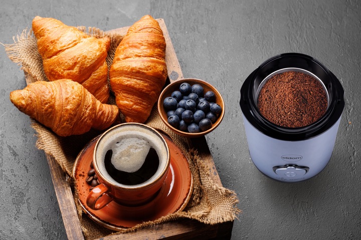 Młynek elektryczny do kawy MK90N beano Eldom niebieski matowy 60g