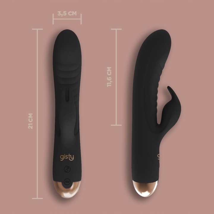 Wibrator damski GISTY z króliczkiem masażer łechtaczki punktu G dla kobiet