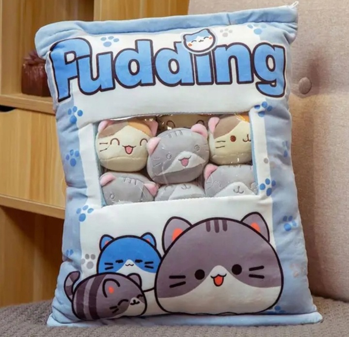 PODUSZKA PUDDING Z MASKOTKAMI DO RZUCANIA WZORY