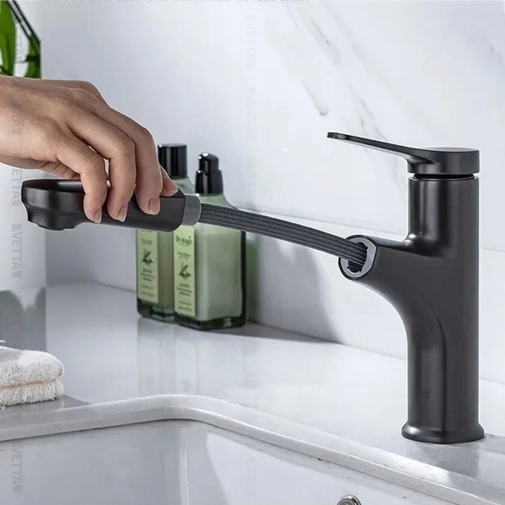 Bateria stojąca VETTÄ umywalkowa WYCIĄGANA kran do umywalki zlewu