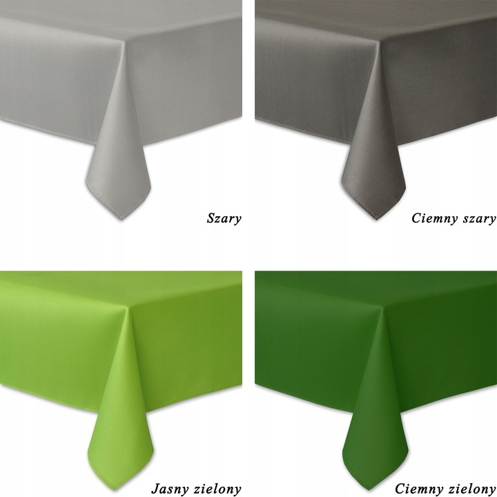 OBRUS PLAMOODPORNY - 150X250 - SOLID GŁADKI BIAŁY