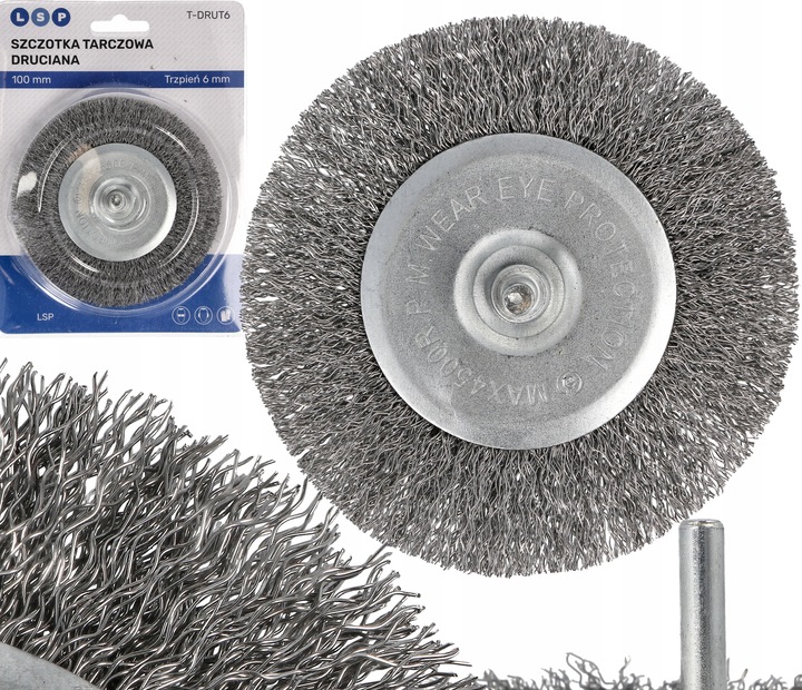 SZCZOTKA DRUCIANA DO WIERTARKI WKRĘTARKI NA WIERTARKĘ ZESTAW SZCZOTEK