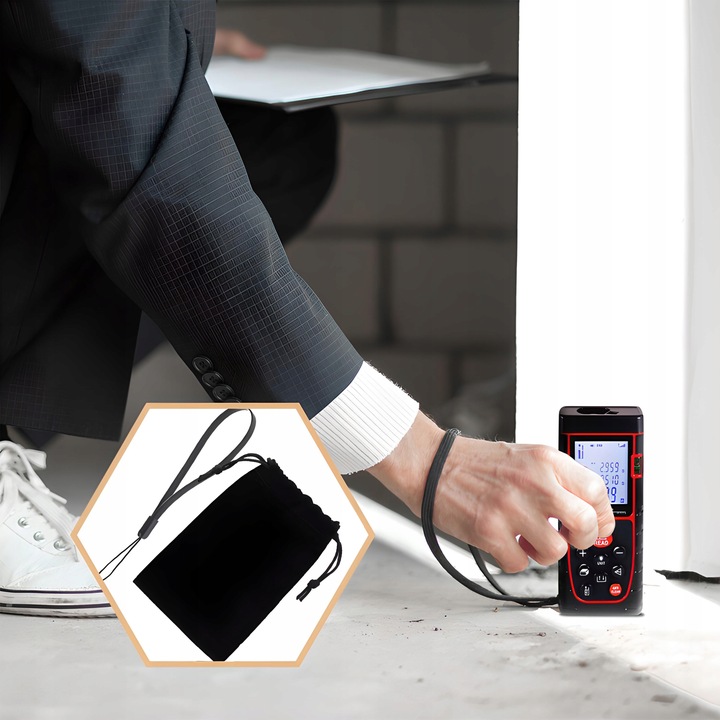 DALMIERZ LASEROWY KĄTOMIERZ CYFROWY MIERNIK ODLEGŁOŚCI POZIOMICA