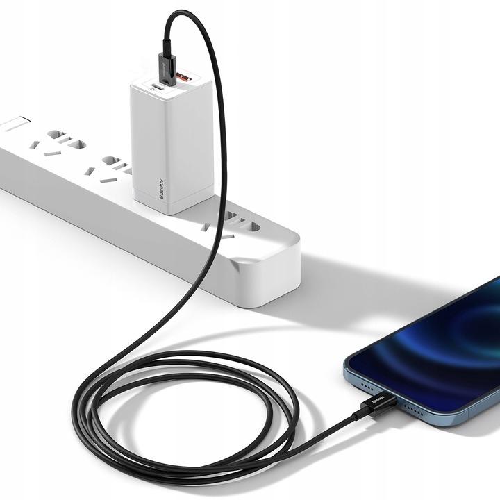 BASEUS KABEL USB-C SZYBKIE ŁADOWANIE PRZEWÓD DO LIGHTNING IPHONE PD 20W 1M