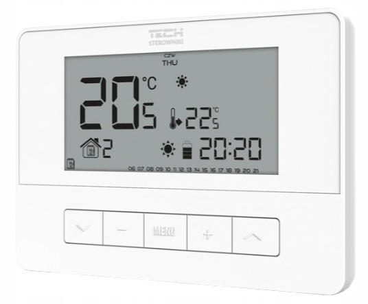 STEROWNIK REGULATOR TERMOSTAT POKOJOWY T-4.2 BEZPRZEWODOWY TYGODNIOWY TECH