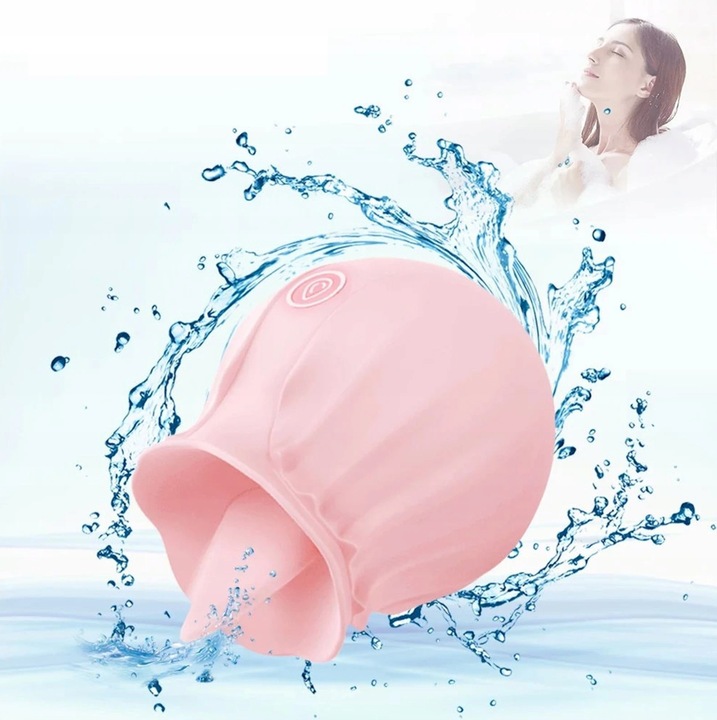 RÓŻA ROZKOSZY - STYMULATOR ŁECHTACZKI, LIŻE CIPKĘ