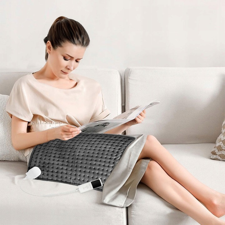 PODUSZKA ELEKTRYCZNA MATA GRZEWCZA ROZGRZEWAJĄCA TERMOFOR NA PLECY 100W