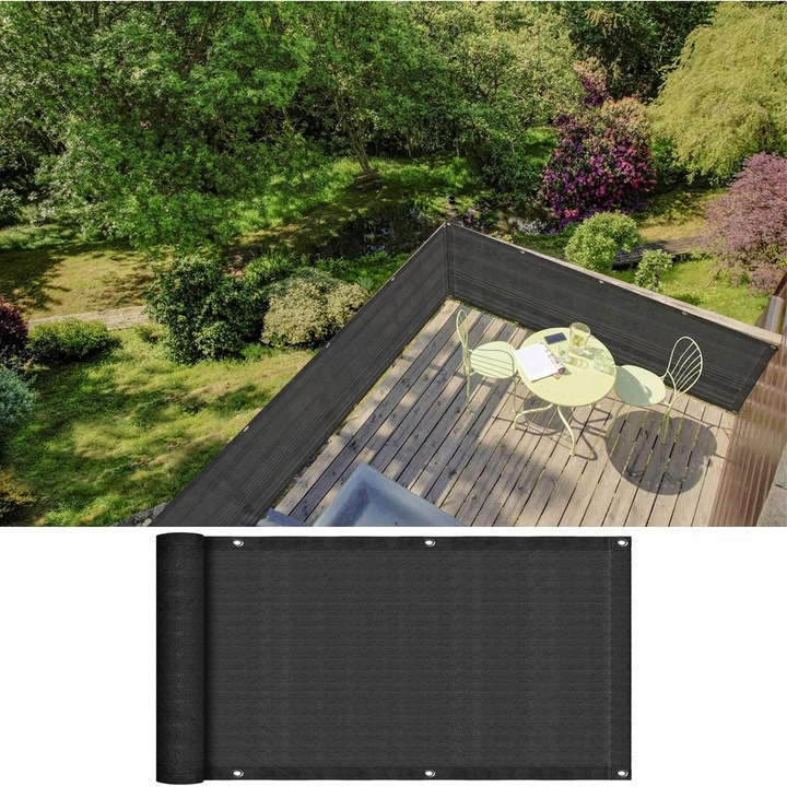 OSŁONA BALKONOWA MATA TARASOWA SIATKA NA BALKON TARAS PŁOT 1,2x5m UV