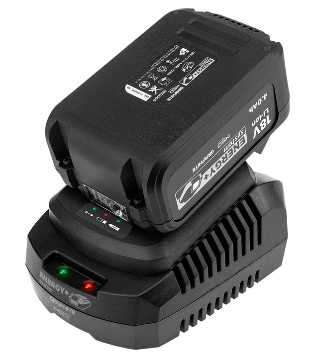 Ładowarka do Akumulatorów Baterii Energy+ Nowość - GRAPHITE NEO TOOLS