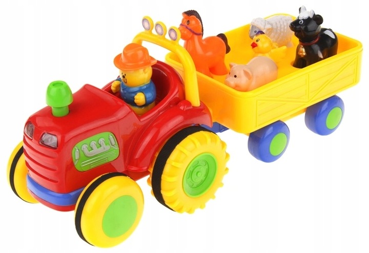 Traktor Farmer z Dźwiękami Interaktywny Zwierzątka