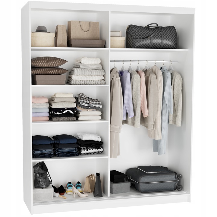 Szafa przesuwna Luna I 183 cm z lustrem