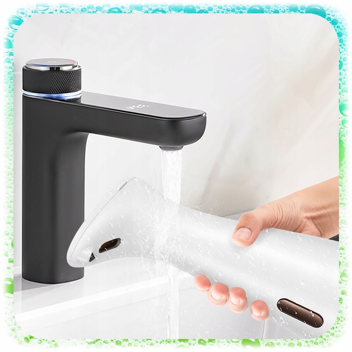 DOZOWNIK DO MYDŁA PŁYNU Czujnik AUTOMATYCZNY Bezdotykowy DYSPENSER 200 ml