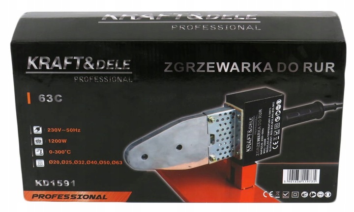 ZGRZEWARKA DO RUR PCV PP 1200W MATRYCE 20-63MM
