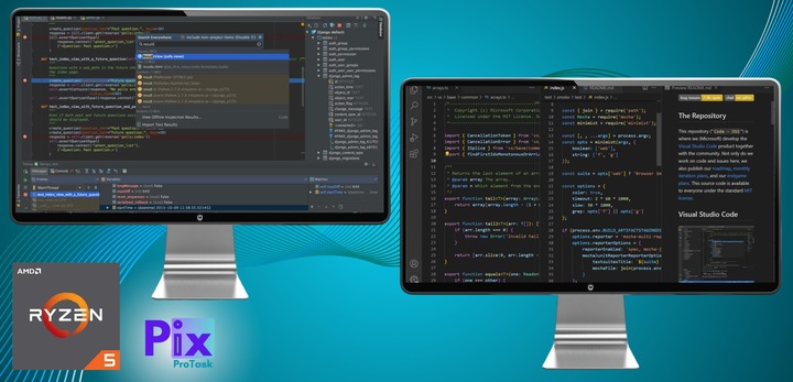 Pix ProTask Komputer Ryzen 5 32GB DDR4 1000GB NVMe Windows 11 Mocny Wydajny
