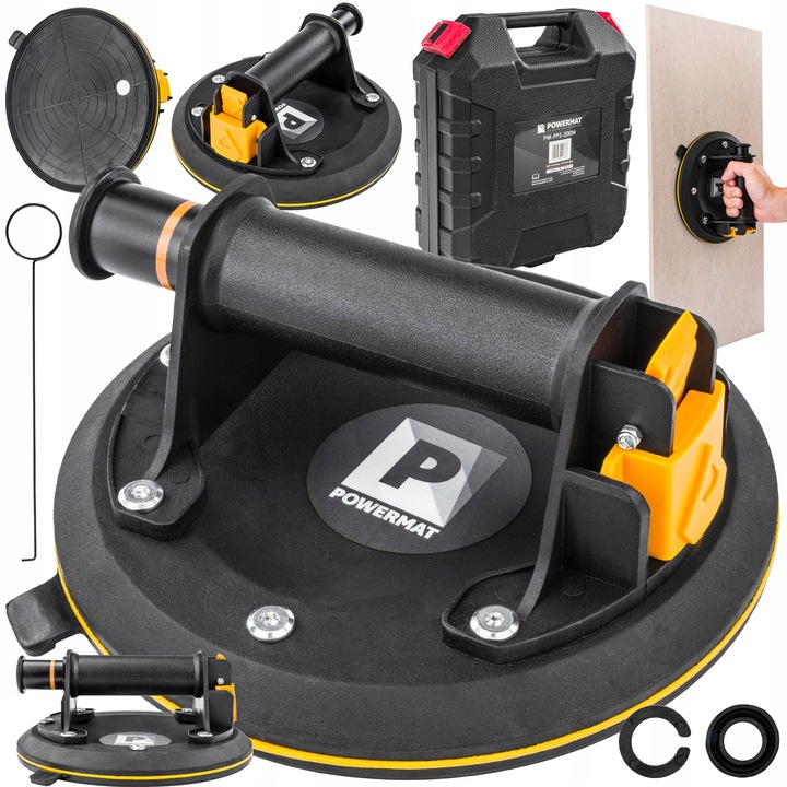 PRZYSSAWKA PRÓŻNIOWA DO PŁYTEK UCHWYT Z POMPKĄ GLAZURY SZYB 190 KG 200