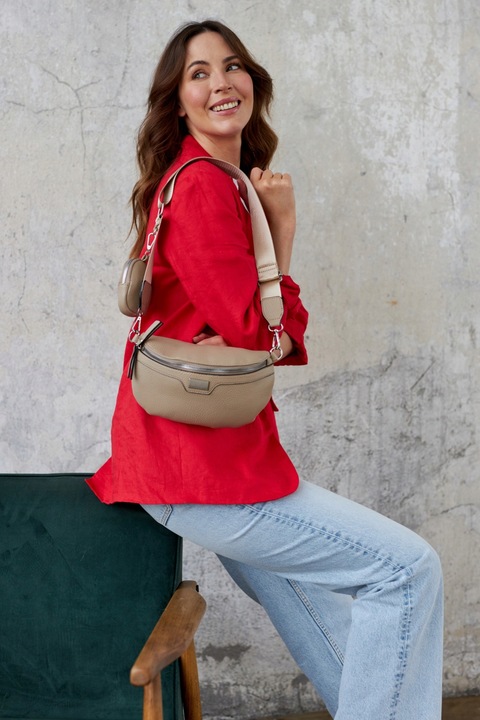 Nerka damska saszetka torebka na ramię klatkę piersiową miejska z etui