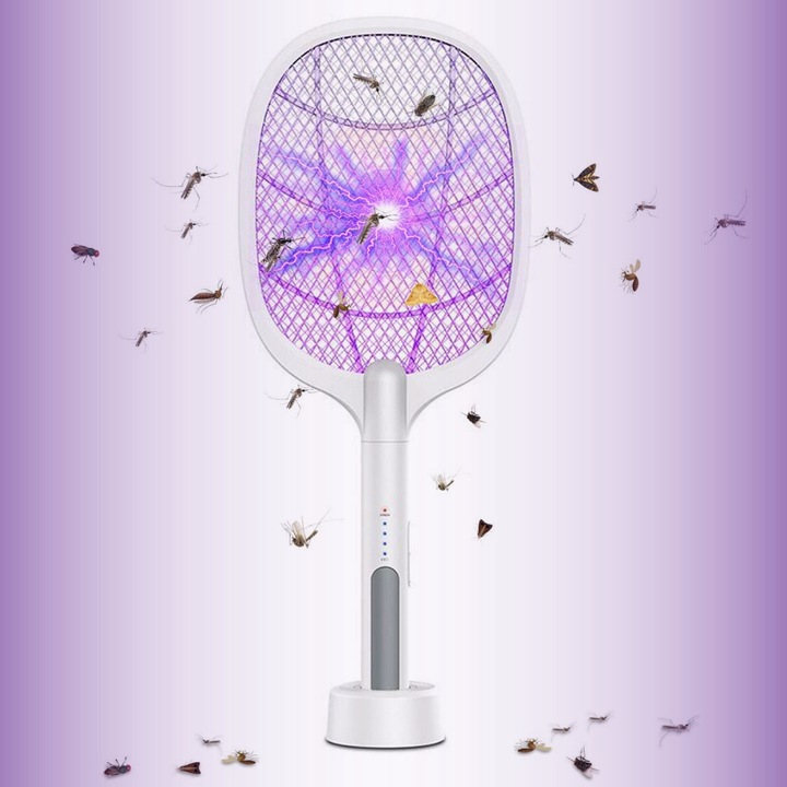ELEKTRYCZNA PALETKA DO ŁAPANIA MUCH ŁAPKA PACKA NA MUCHY KOMARY ĆMY