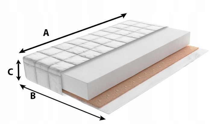 Materac do Łóżeczka Piankowy Kokos 120x60
