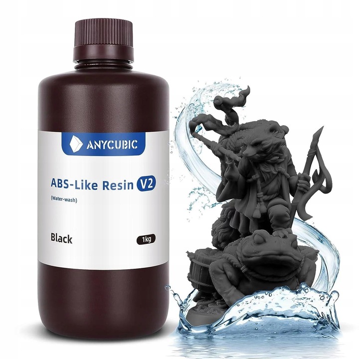 Żywica UV Anycubic ABS-Like V2 Black Czarna 1kg 1l do Drukarki 3D