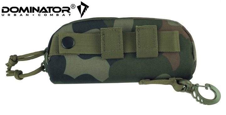 ETUI NA OKULARY TWARDE KIESZEŃ MOLLE DOMINATOR Z KARABIŃCZYKIEM MORO