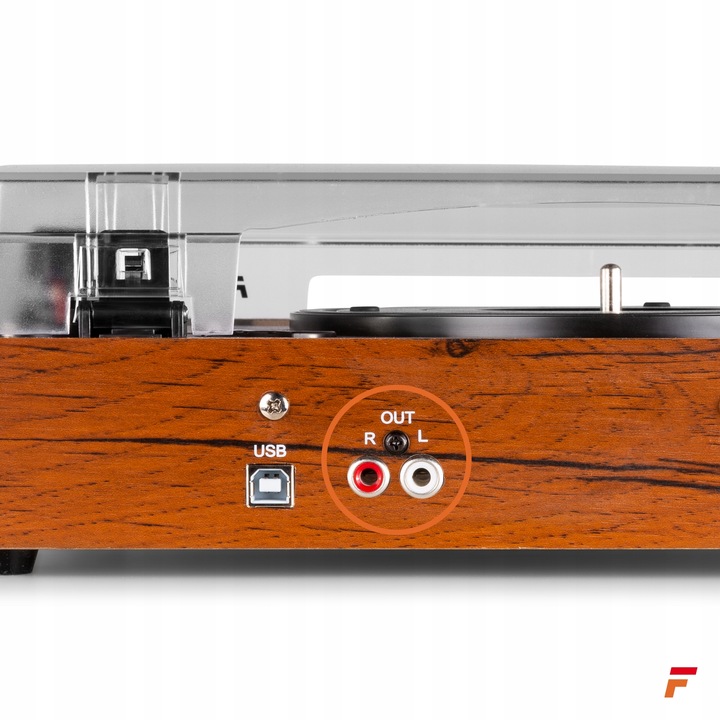 Gramofon retro USB MP3 z Głośnikami + Konwersja Winylu