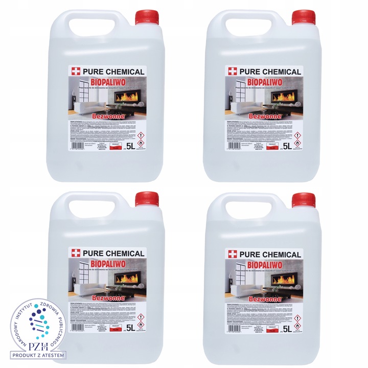 BIOETANOL BIOPALIWO DO BIOKOMINKA BEZWONNE 20l 4x5