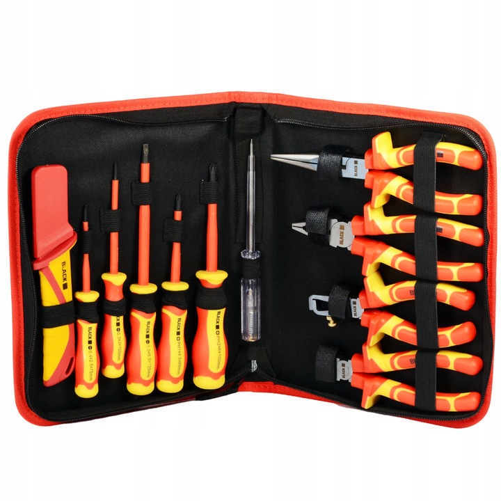 MEGA ZESTAW NARZĘDZI I WKRĘTAKÓW DLA ELEKTRYKA IZOLOWANE 1000V 11EL