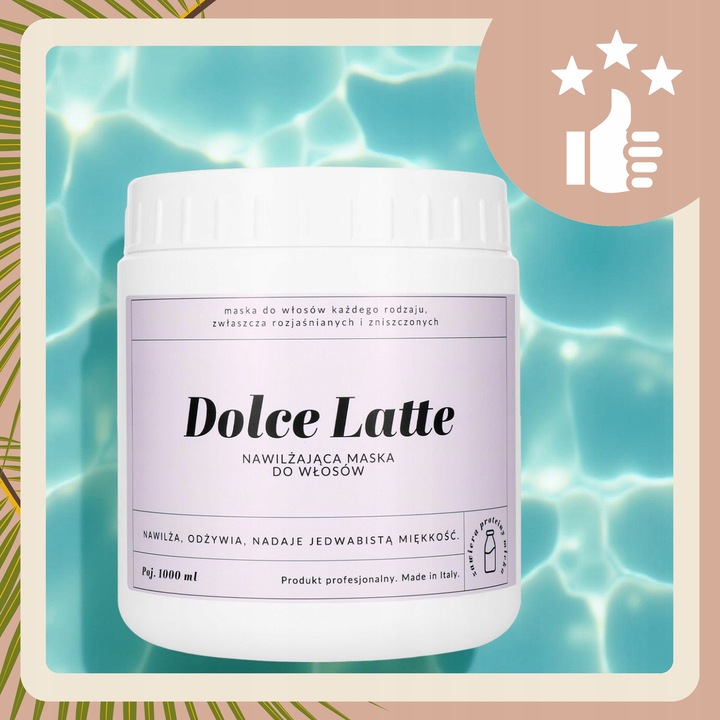 Maska do Włosów po Rozjaśnieniu Koloryzacji Proteinowa DOLCE LATTE 1000ML