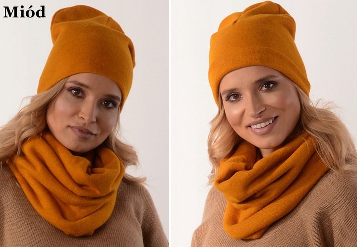 POLSKI - Komplet CZAPKA + KOMIN Tunel KOLORY K6