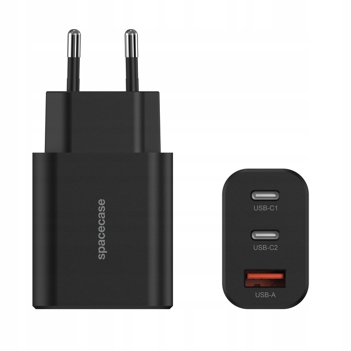 SZYBKA ŁADOWARKA SIECIOWA DO TELEFONU 3X USB USB-C TYP-C 30W QUICK CHARGE
