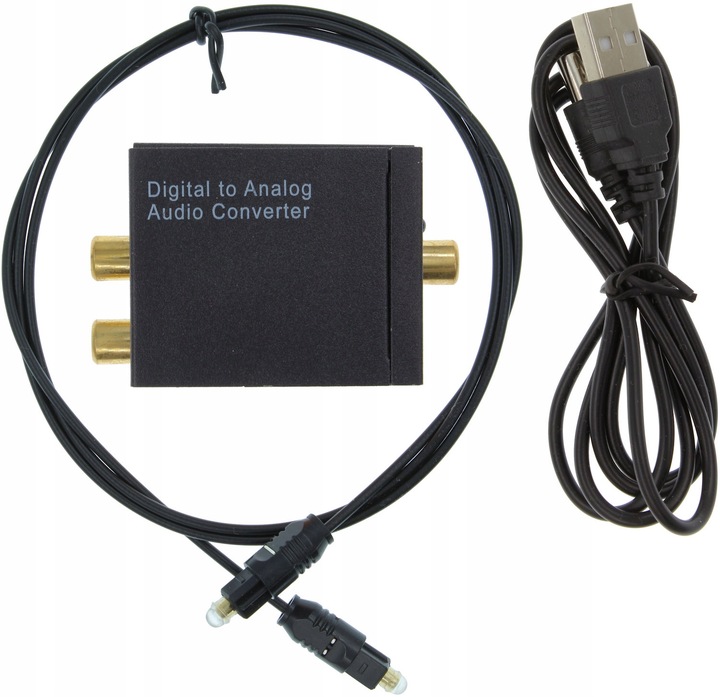 Konwerter Digital to Analog Toslink RCA Słuchawki