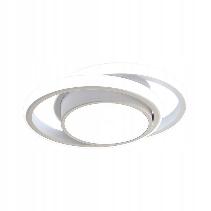 LAMPA SUFITOWA PLAFON LED OKRĄGŁY BIAŁY NOWOCZESNY DO SALONU 32W 6500K