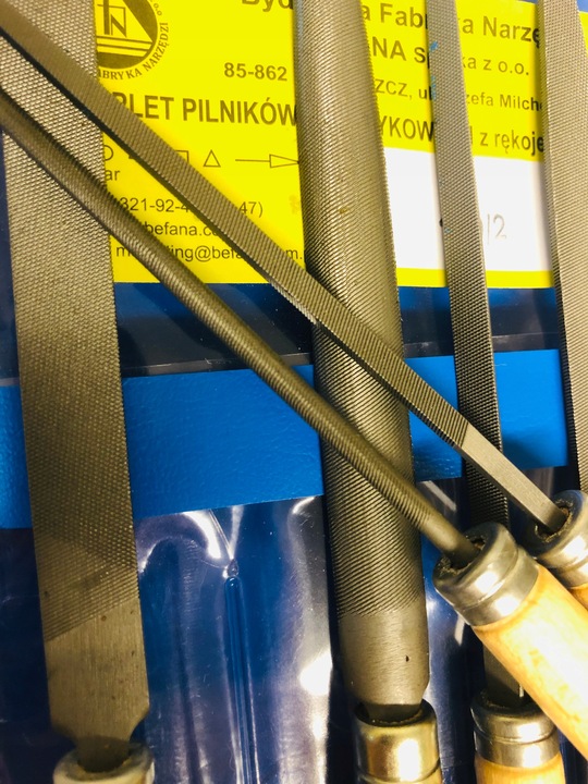 BEFANA Zestaw pilników do metalu kluczykowe Polski