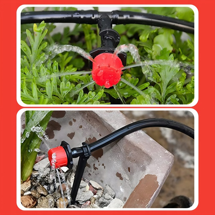 KROPLOWNIK EMITER NAWADNIANIA Z KOMPENSACJĄ 100SZT DO NAWADNIANIA PODLEWANI