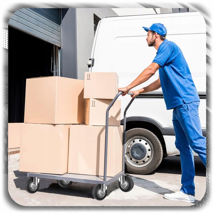 KÓŁKA OBROTOWE JEZDNE 125mm 400kg KOŁA METALOWO GUMOWE Z HAMULCEM DO